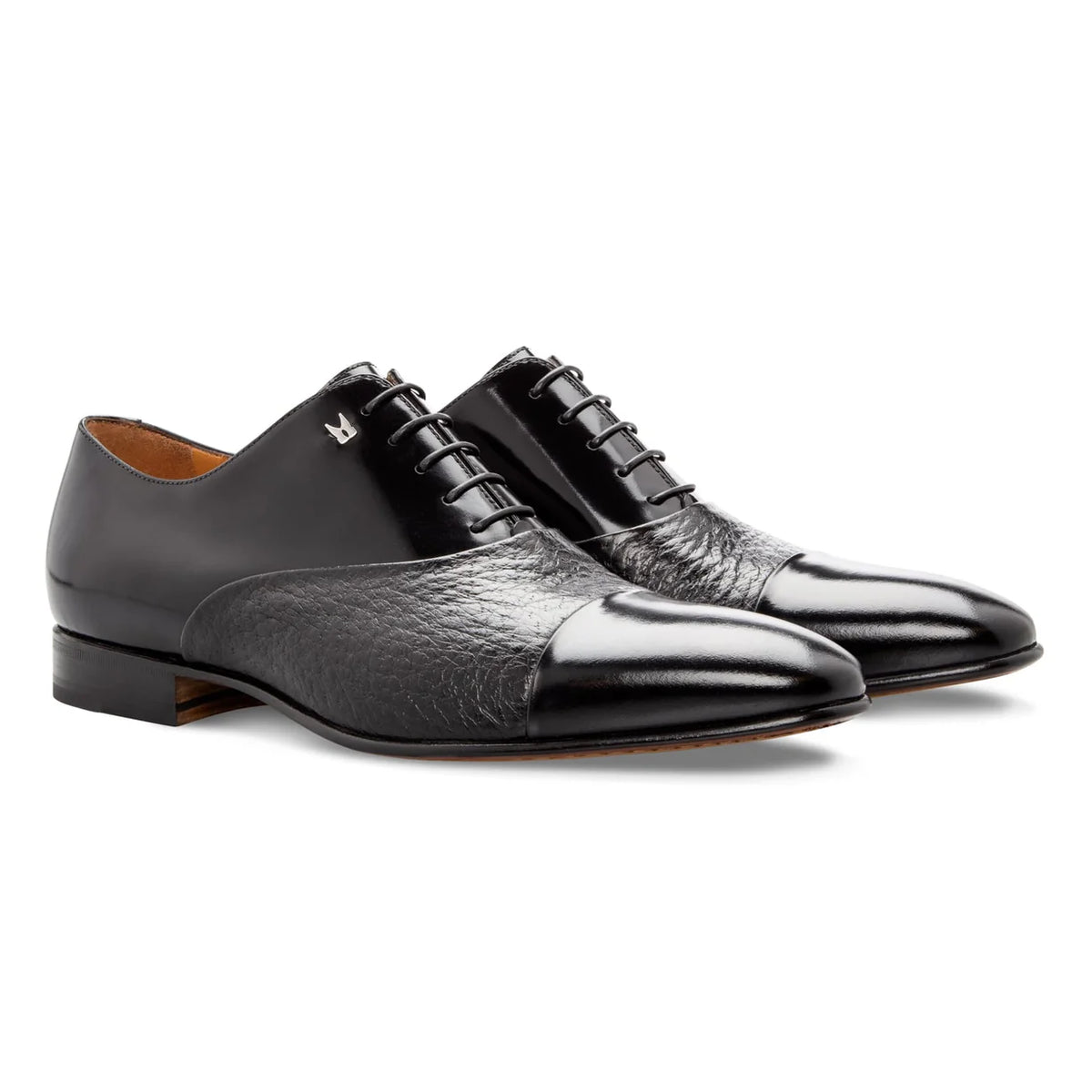 Black Leather Lace-up (44003)