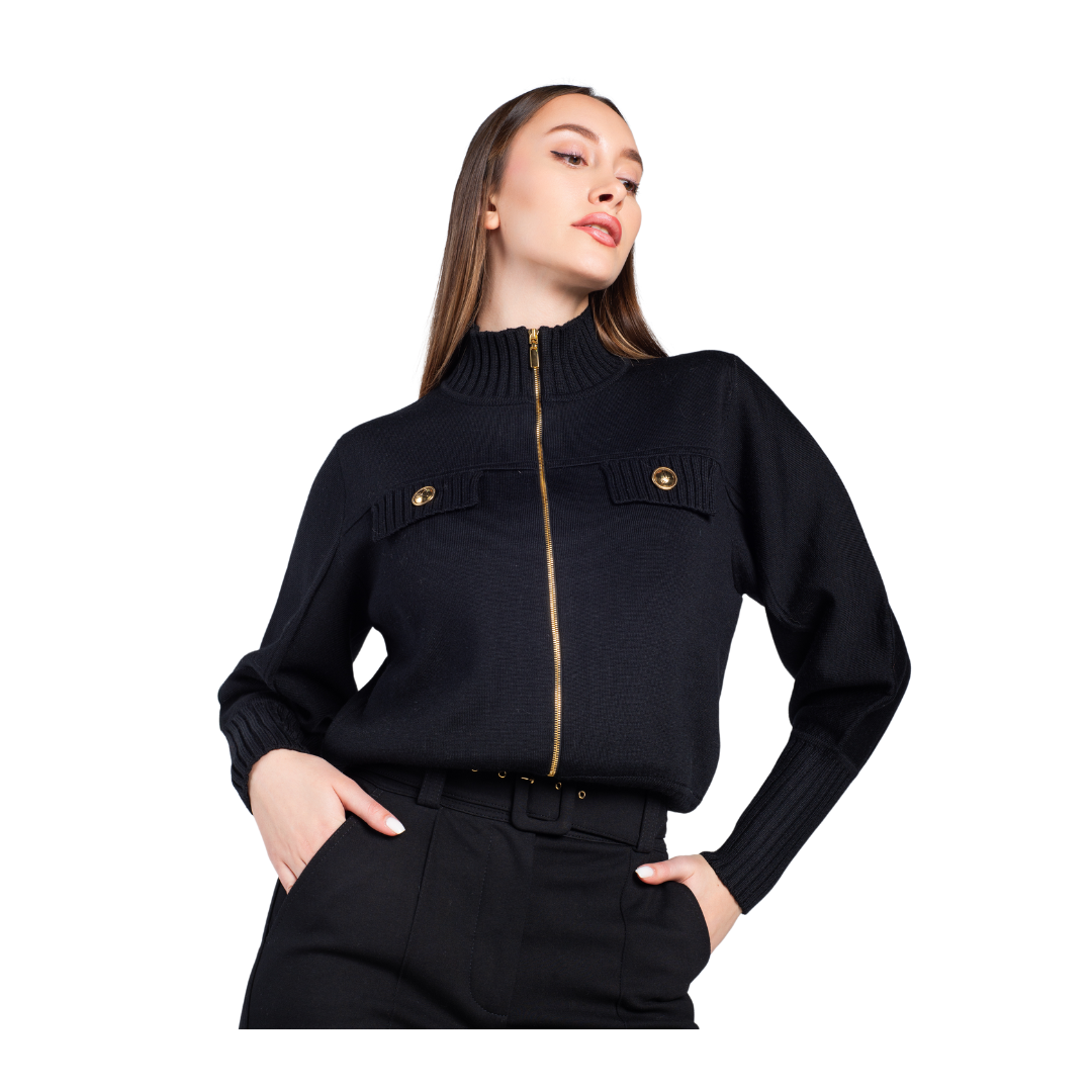 MERLO - Knit bomber jacket