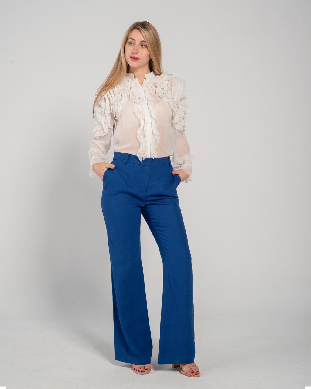 ADELINA NAVY BLUE PANTS
