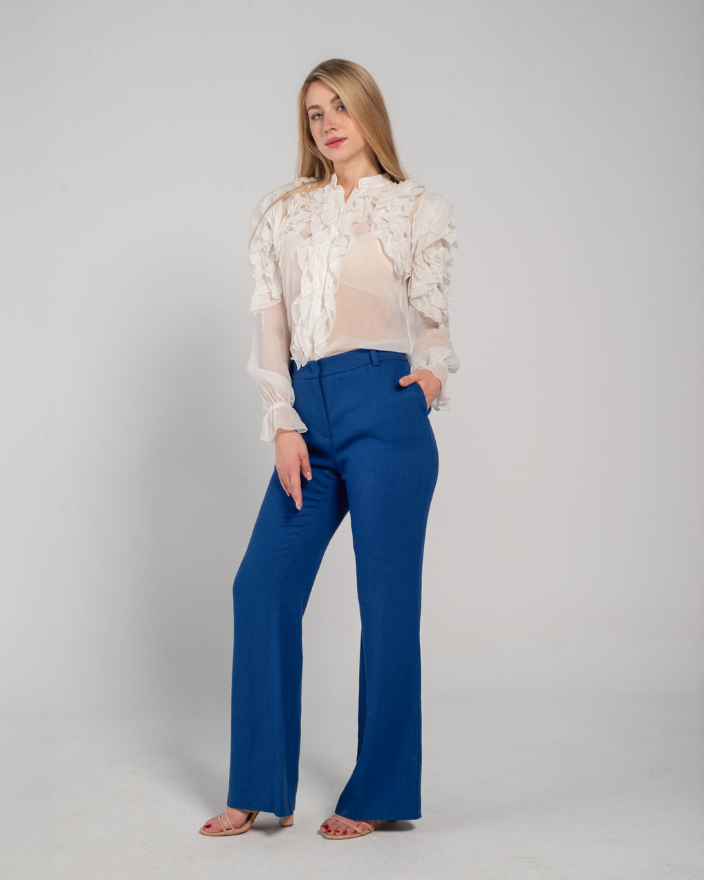 ADELINA NAVY BLUE PANTS