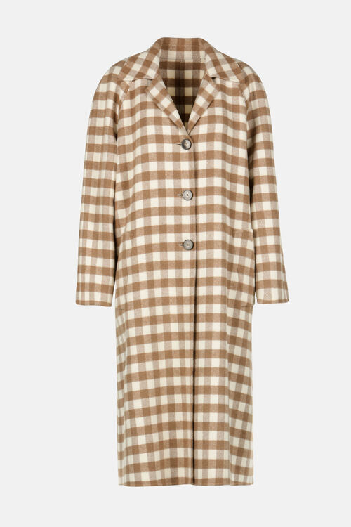 Coat- (Scuderia beige & brown)