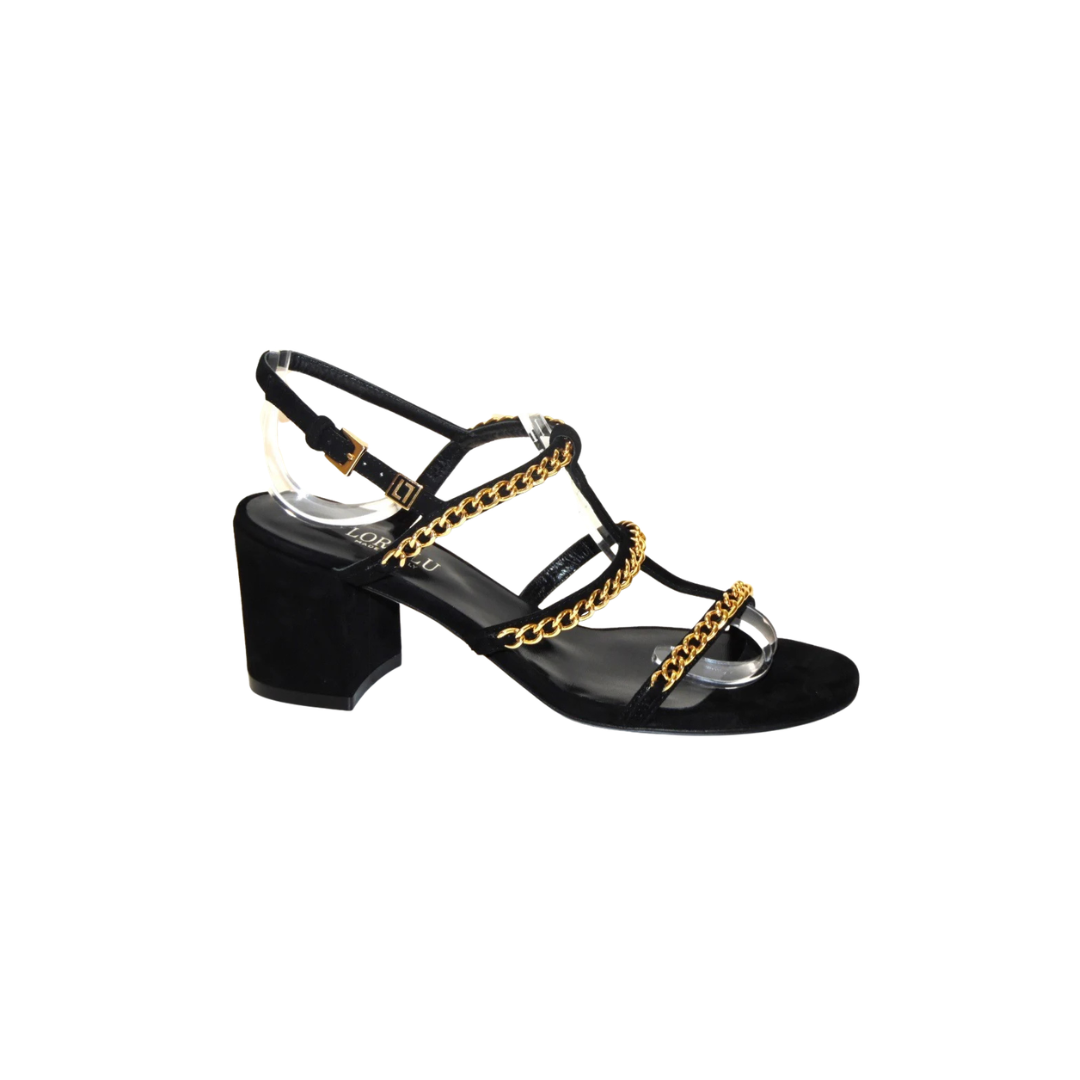 BLACK SANDAL (SI5049SS)