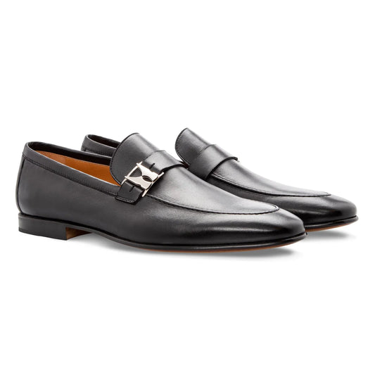 Black Leather Loafer (44018)