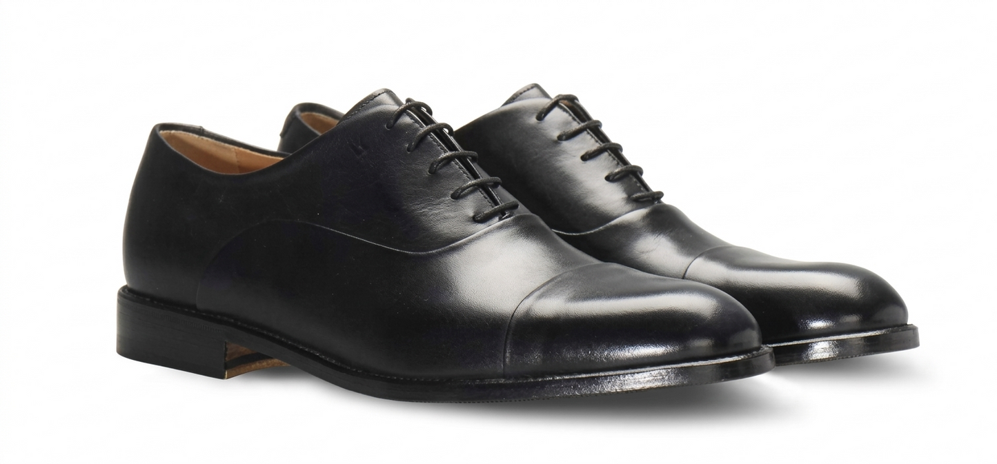 Black Leather Lace-up (44512)