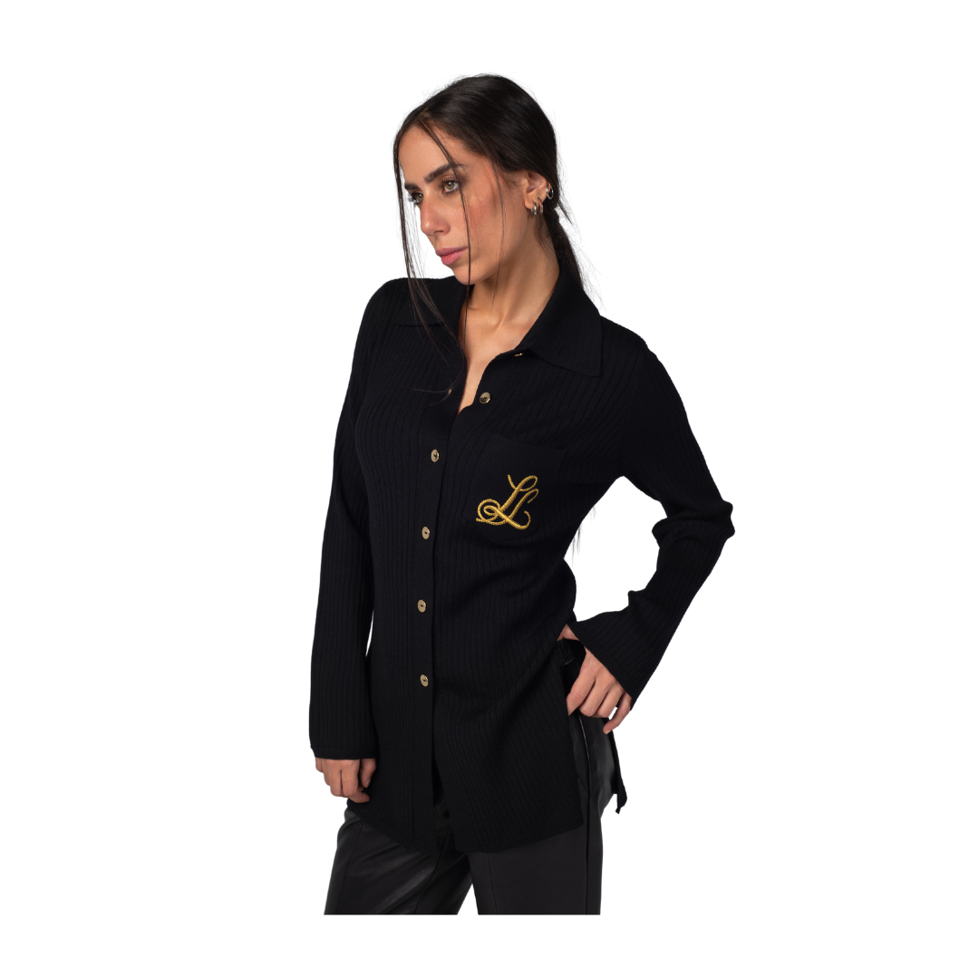MOLLA - Embroidered long cardigan