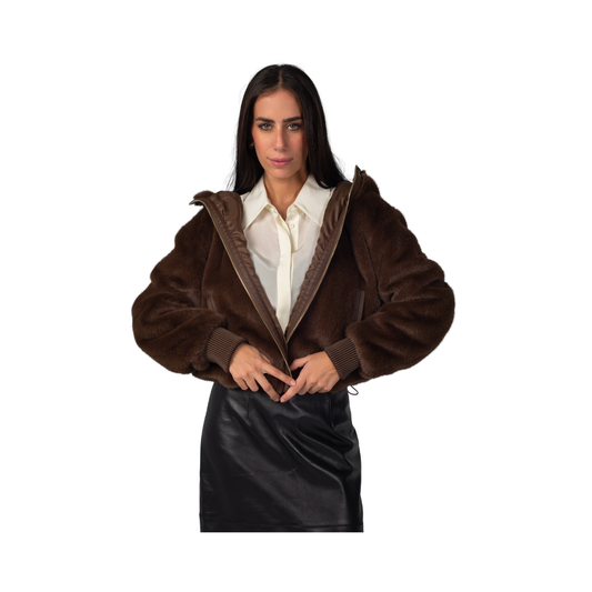 SCHEGGIA - Faux Fur Jacket