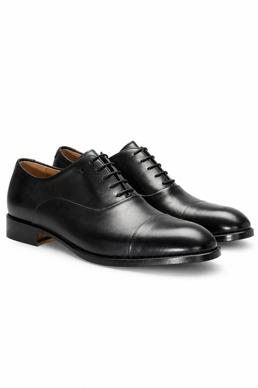Black Leather Lace-up (44512)