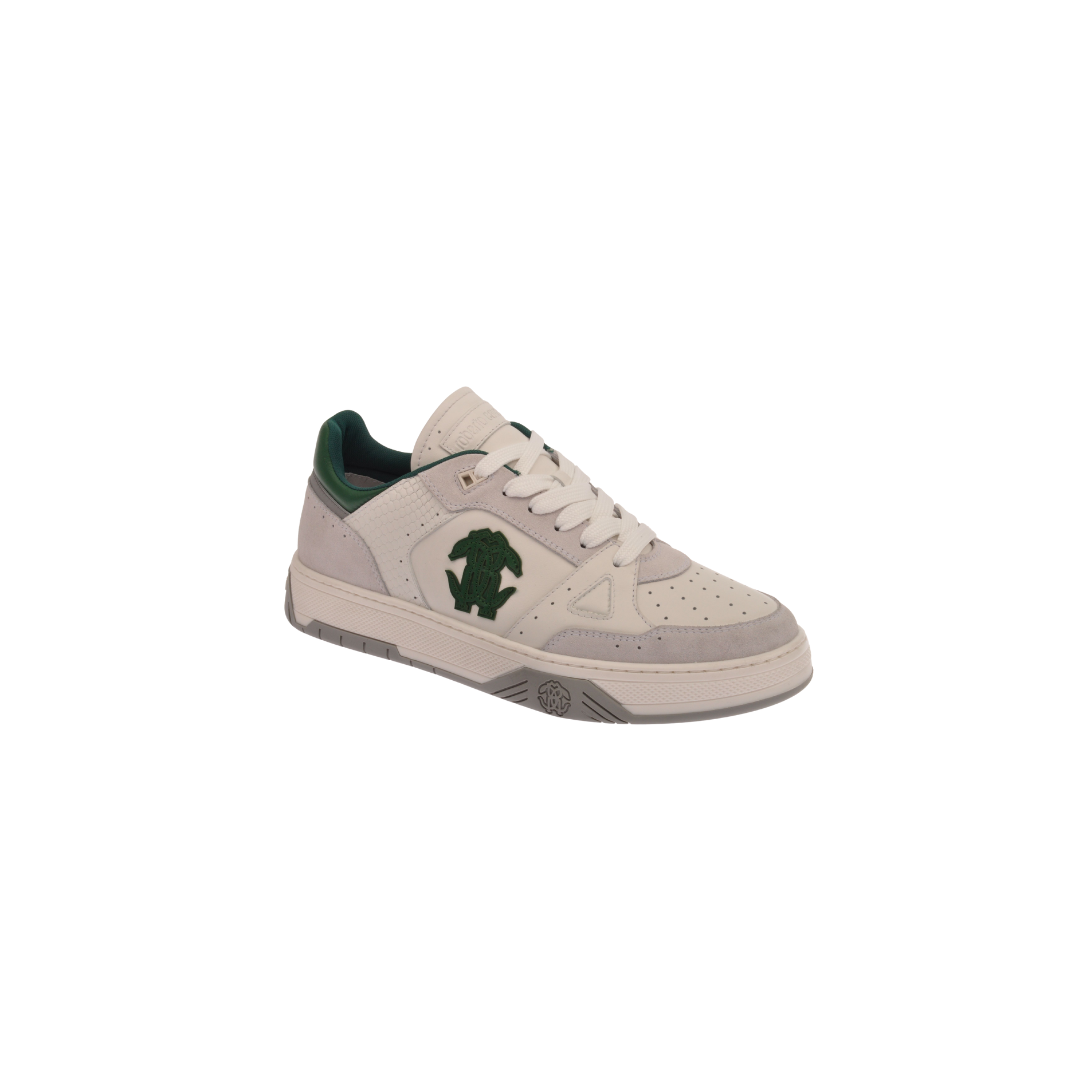 ROBERTO CAVALLI WHITE & GREEN SNEAKER (27768 C)