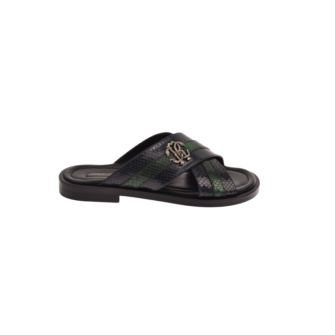 NAVY ROBERTO CAVALLI SLIPPER (27727 A)