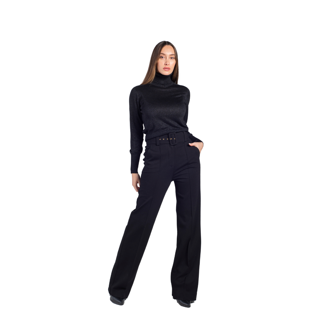 CAMINETTO - Viscose turtleneck pullover